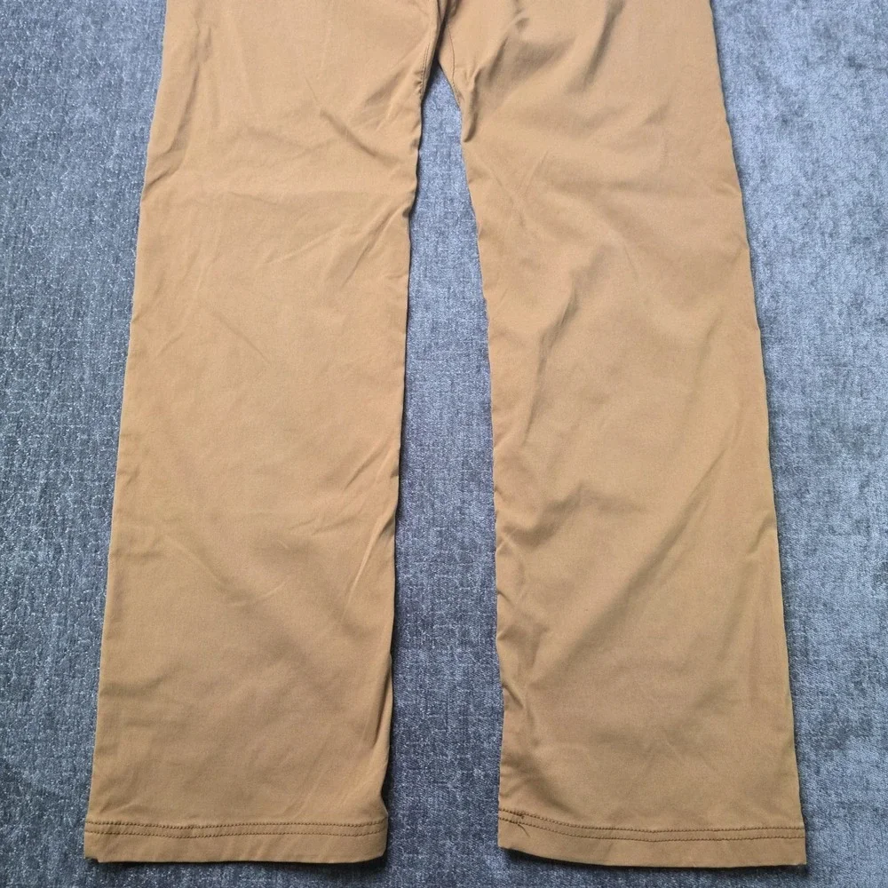 prAna Brion Pants Mens 34x32 Brown Slim Fit Performance Stretch Outdoor Trousers
